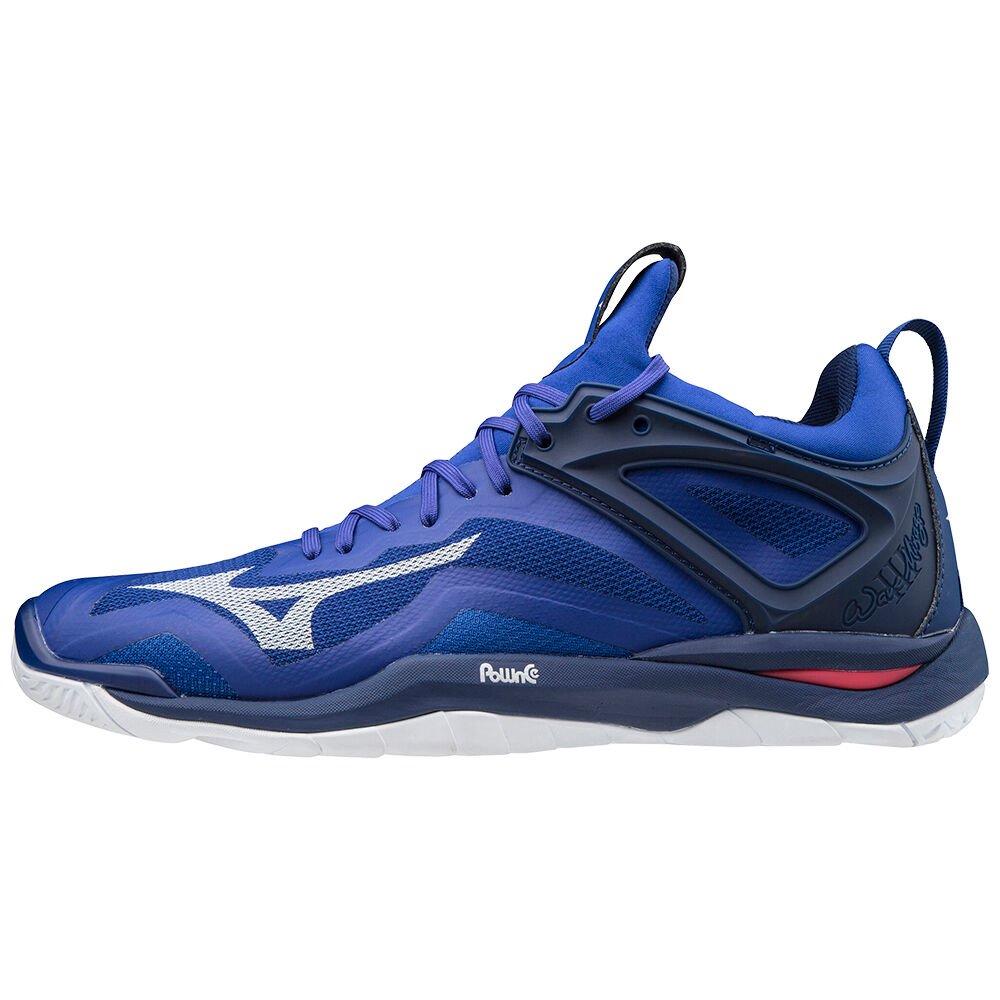 Mizuno Men's Handball Shoes Wave Mirage 3 Blue/White/Pink - ULDWPHA-51